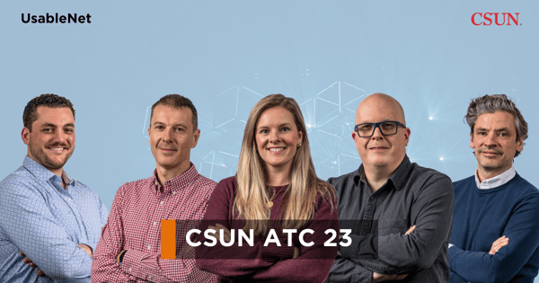 Elias Payne, Michele Lucchini, Brooke Porter, Jeff Adams, and Darcy Cottrell will all be at booth 219 for the CSUN Assistive Technologies Conference March 13th - 17th, 2023!  Stop by and meet the team!