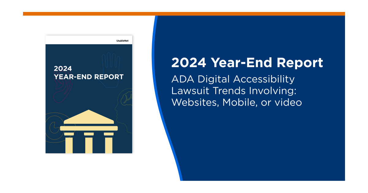 2024 Digital Accessibility Lawsuit Report Released: Insights for 2025