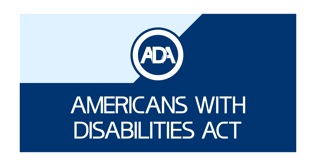 A logo for the Americans with Disability Act