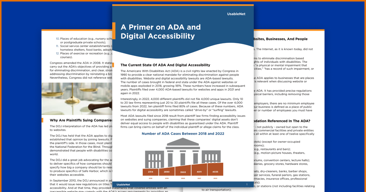 An Excerpt from our New e-book on ADA and Digital Accessibility