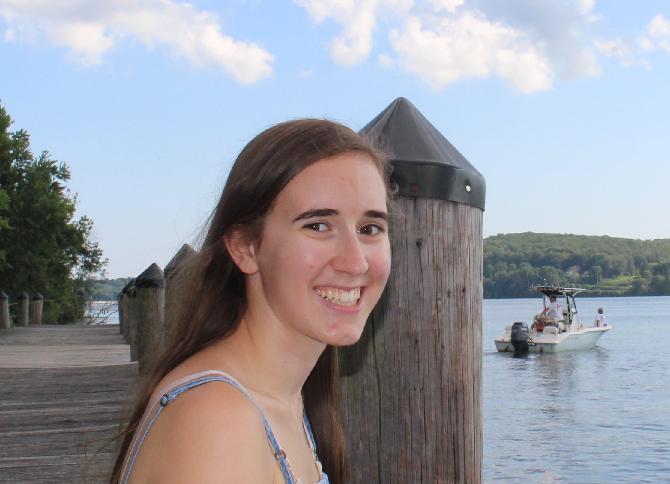 Brielle, guest blogger, smiling at the camera