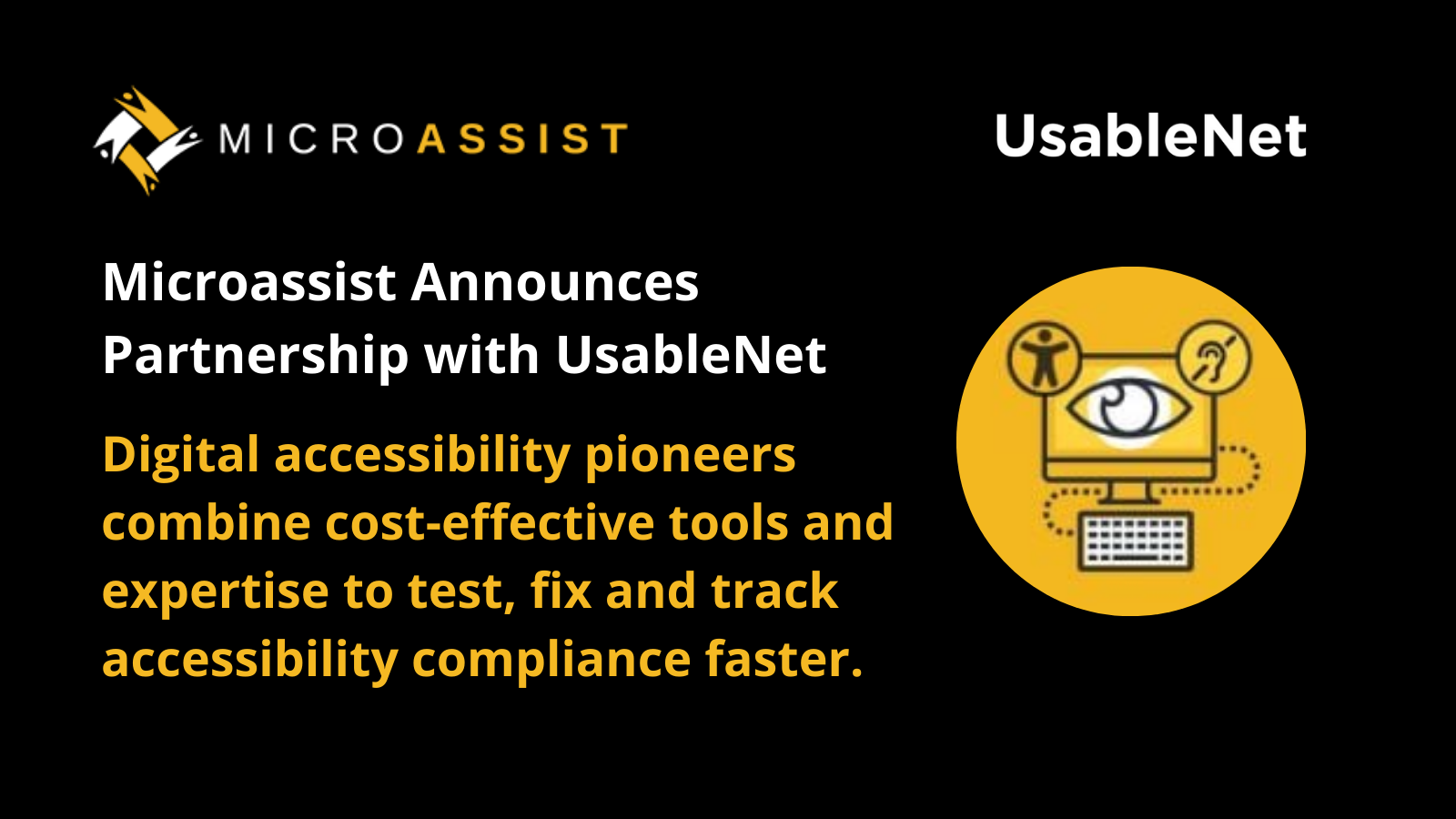 UsableNet is now a Microassist Partner