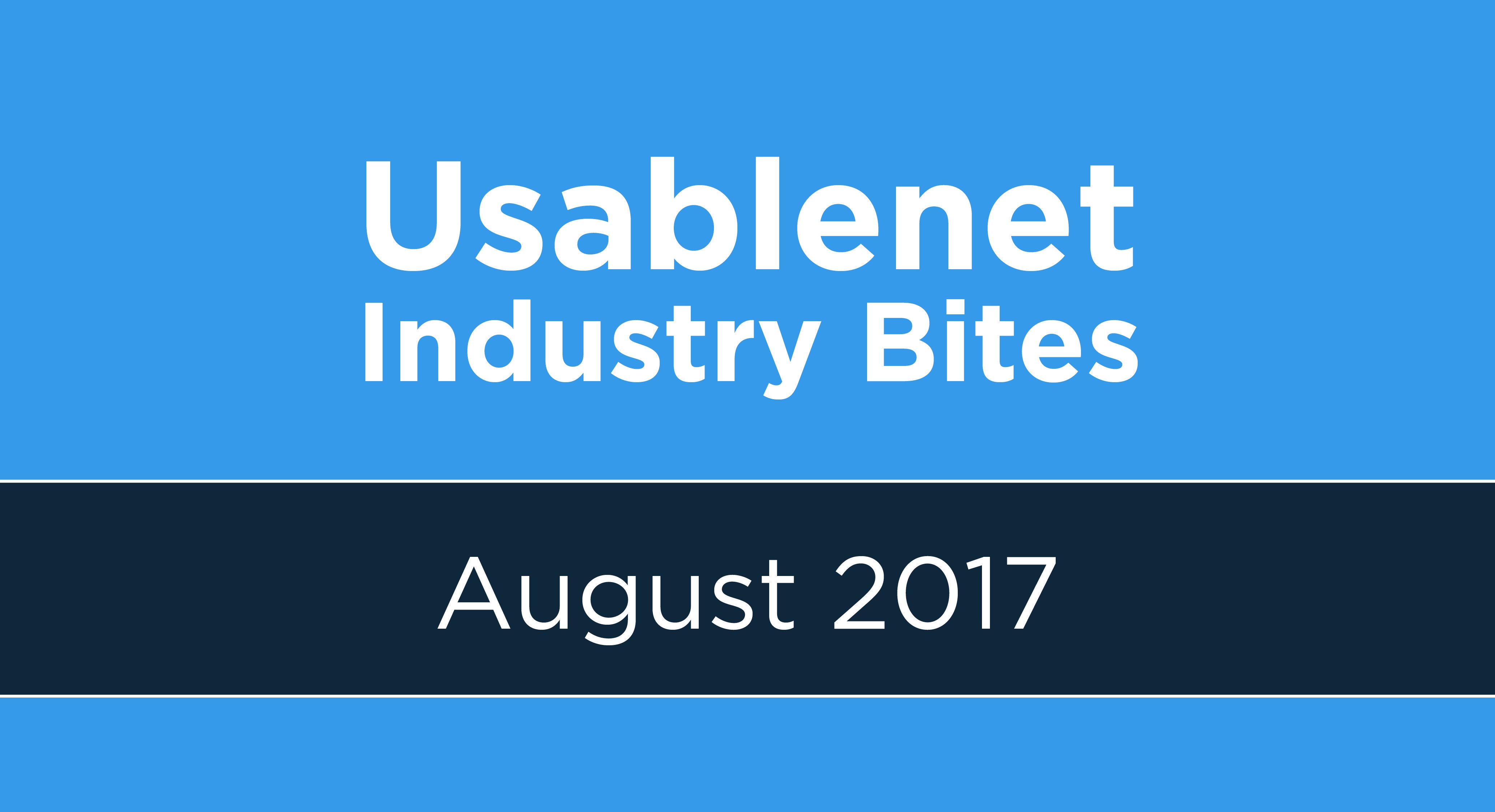 Industry Bites: August 2017 [Newsletter]