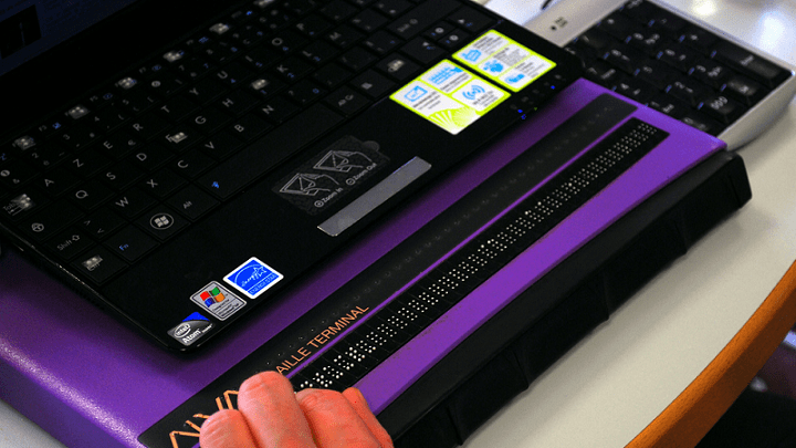 image of a screen reader 